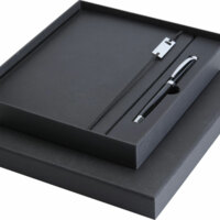 10625890&nbsp;3618&nbsp;Набор Legato Elegance из блокнота формата А5 в твердой обложке и ручки-роллера, черный/черный&nbsp;282309