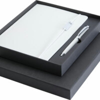 10625801&nbsp;3618&nbsp;Набор Legato Elegance из блокнота формата А5 в твердой обложке и ручки-роллера, белый/белый&nbsp;282305