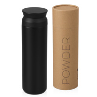 823817W&nbsp;1447&nbsp;Вакуумный термос "Powder" 500 мл, тубус, черный&nbsp;274435