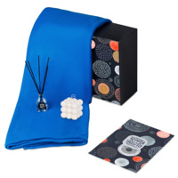 210128.02&nbsp;2053.92&nbsp;Подарочный набор с пледом, свечой и диффузором, синий&nbsp;278914