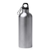 BI1872S1251&nbsp;957&nbsp;Бутылка LUWAK/ЛЮВАК из переработанной нержавеющей стали с карабином, серебристый&nbsp;282691