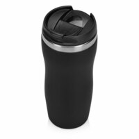827007clr&nbsp;750&nbsp;Термокружка "Double wall mug C1", soft touch, 350 мл, черный&nbsp;233753