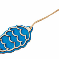 625374&nbsp;79&nbsp;Подвеска шишка с цветной подложкой, синяя подложка&nbsp;275934