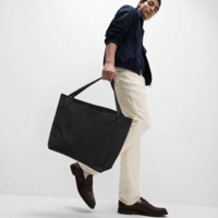 842267&nbsp;595&nbsp;Шоппер-оверсайз Grossbag из переработанного хлопка 340 г, черный&nbsp;287239