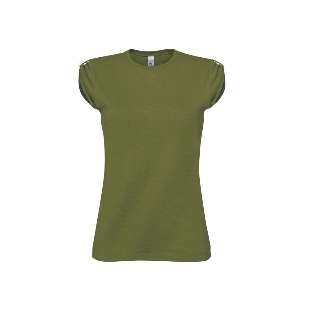 3733-753S&nbsp;599&nbsp;Футболка женская Too Chic/women стильный зеленый S&nbsp;143736