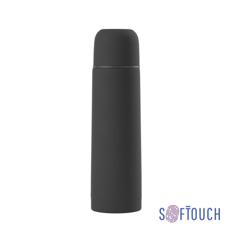 6330-3&nbsp;1049&nbsp;Термос "Крит", покрытие soft touch, 0,5 л. черный&nbsp;144686