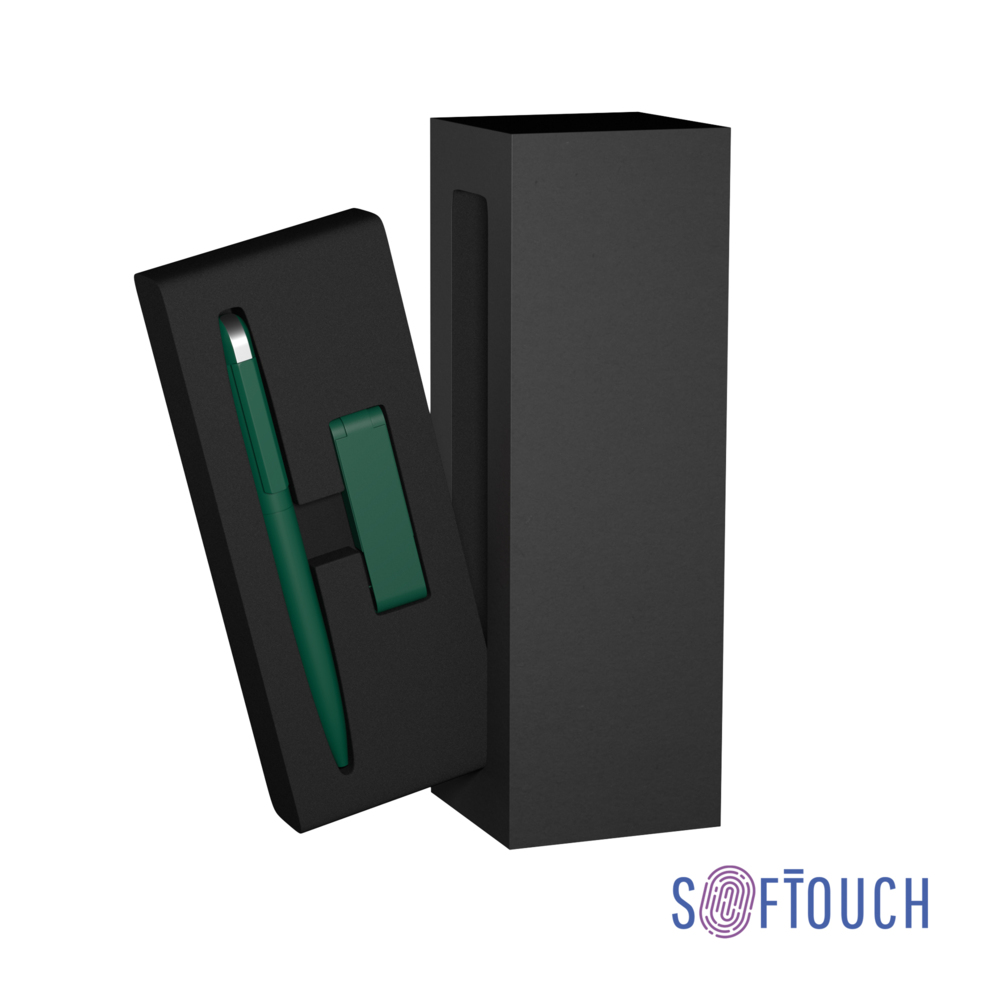 6914-61/8Gb&nbsp;1709&nbsp;Набор ручка + флеш-карта 8 Гб в футляре, покрытие soft touch темно-зеленый&nbsp;145019
