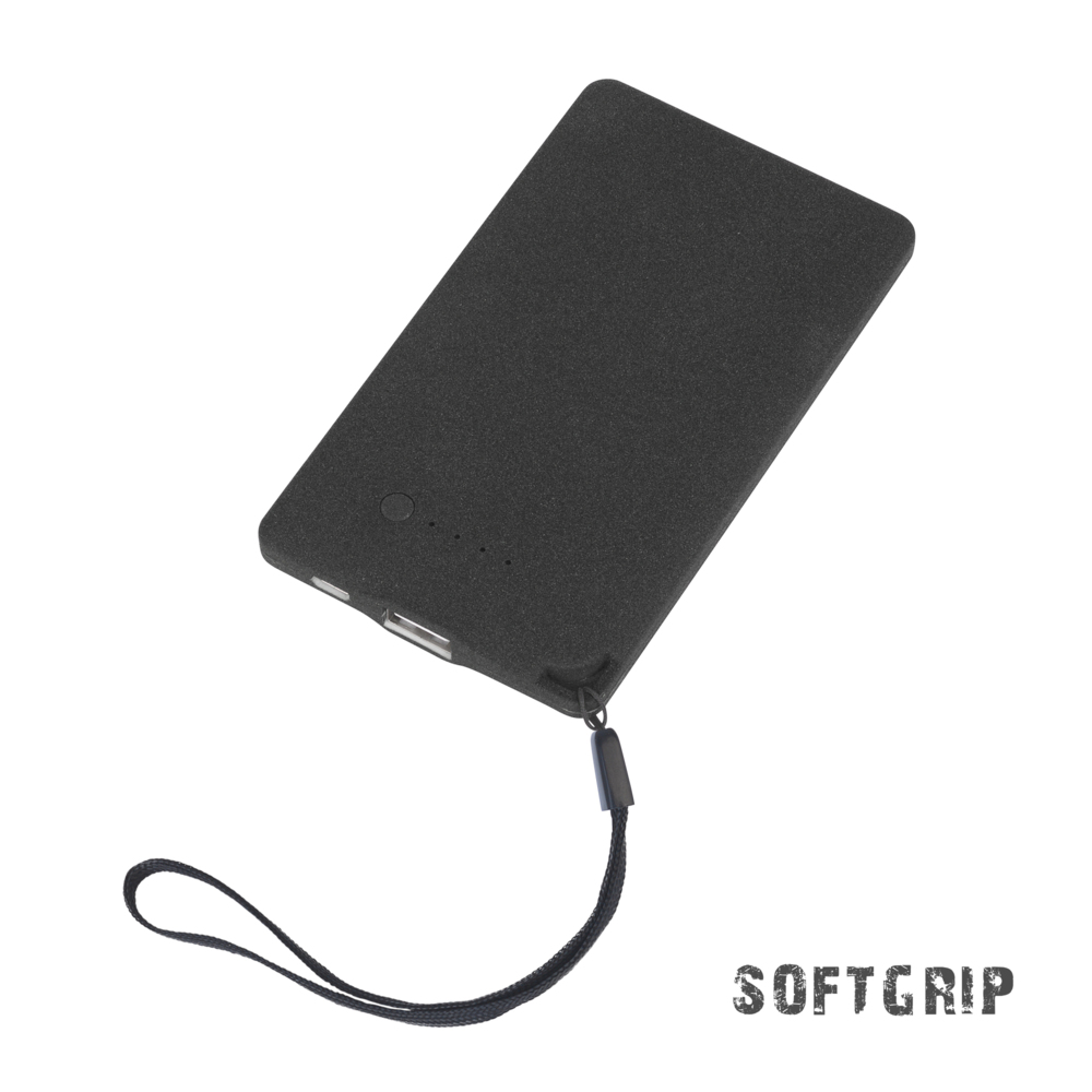 8842-3&nbsp;1699&nbsp;Зарядное устройство "Камень" с покрытием soft grip, 4000 mAh в подарочной коробке черный&nbsp;145239