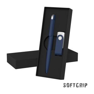6971-21/16Gb&nbsp;2191&nbsp;Набор ручка + флеш-карта 16 Гб в футляре,  покрытие softgrip темно-синий&nbsp;145478