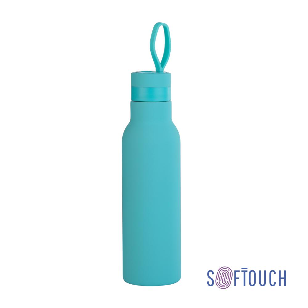 6358-44&nbsp;1139&nbsp;Бутылка для воды "Фитнес", покрытие soft touch, 0,7 л. бирюзовый&nbsp;145644