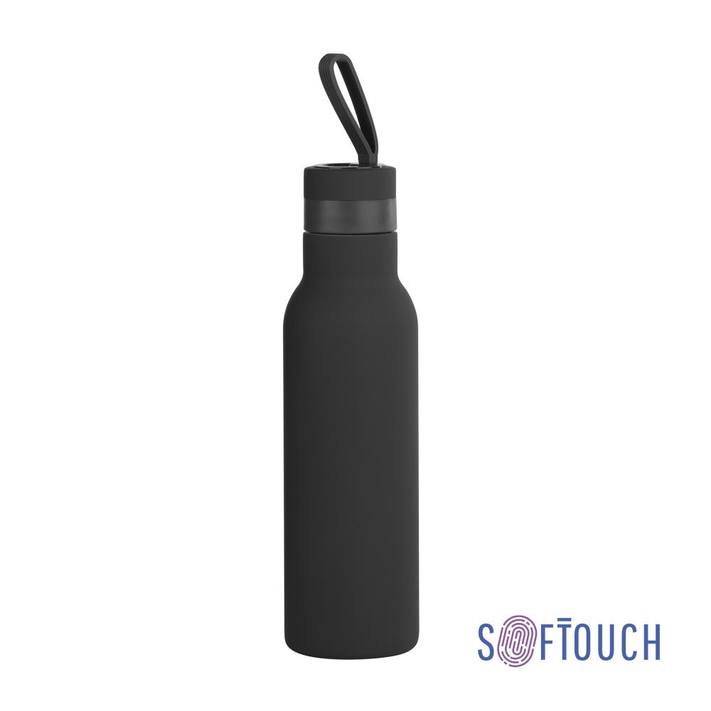 6358-3&nbsp;1139&nbsp;Бутылка для воды "Фитнес", покрытие soft touch, 0,7 л. черный&nbsp;145641