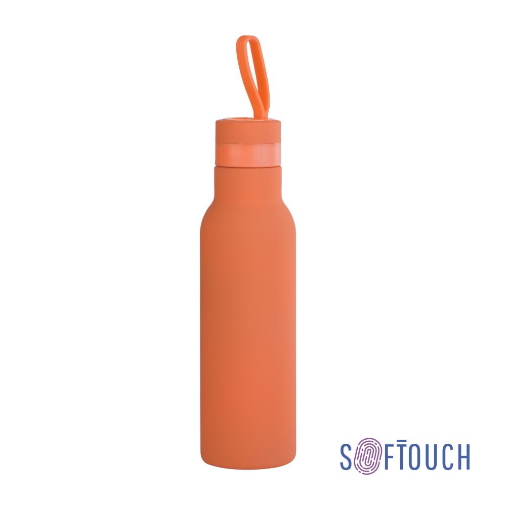 6358-10&nbsp;1139&nbsp;Бутылка для воды "Фитнес", покрытие soft touch, 0,7 л. оранжевый&nbsp;145642
