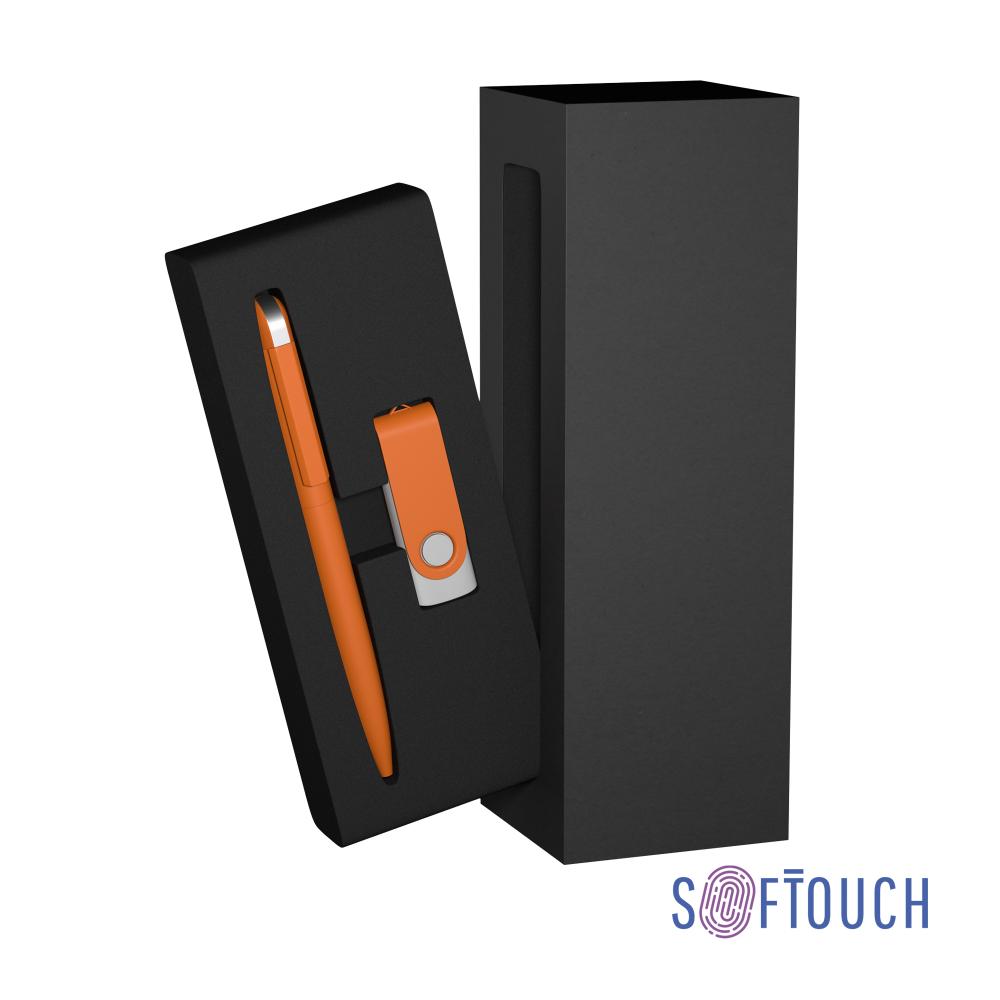 6913-10S/16Gb&nbsp;2405&nbsp;Набор ручка + флеш-карта 16 Гб в футляре, покрытие soft touch оранжевый&nbsp;145445