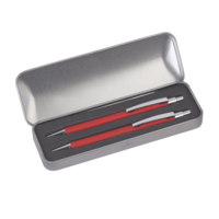 7426-4S&nbsp;491&nbsp;Набор "Ray" (ручка+карандаш), покрытие soft touch красный&nbsp;145609