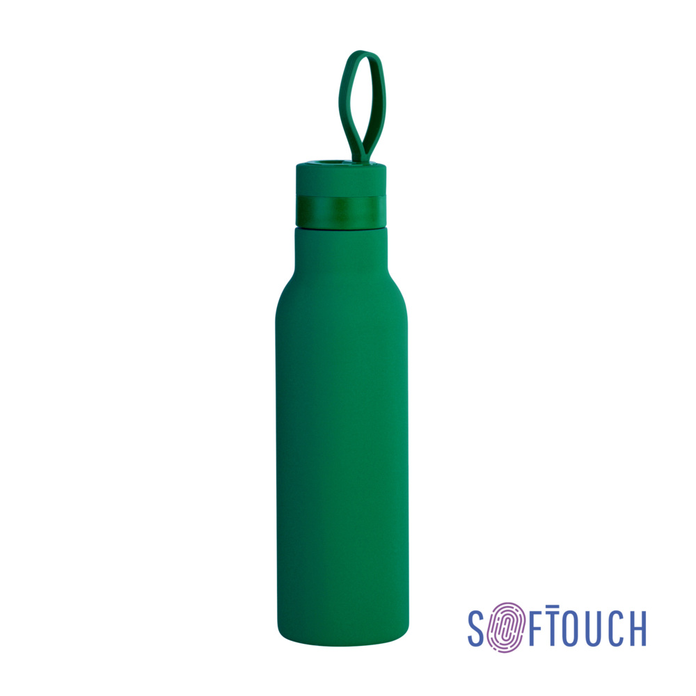 6358-6&nbsp;1309&nbsp;Бутылка для воды "Фитнес" 700 мл, покрытие soft touch зеленый&nbsp;282143