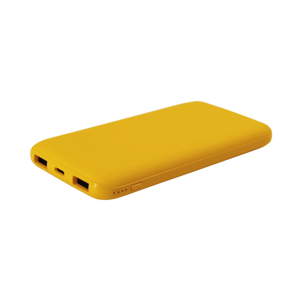 TC-725.05&nbsp;1850&nbsp;Внешний аккумулятор Bplanner Power 2 ST, софт-тач, 10000 mAh (Желтый)&nbsp;241211