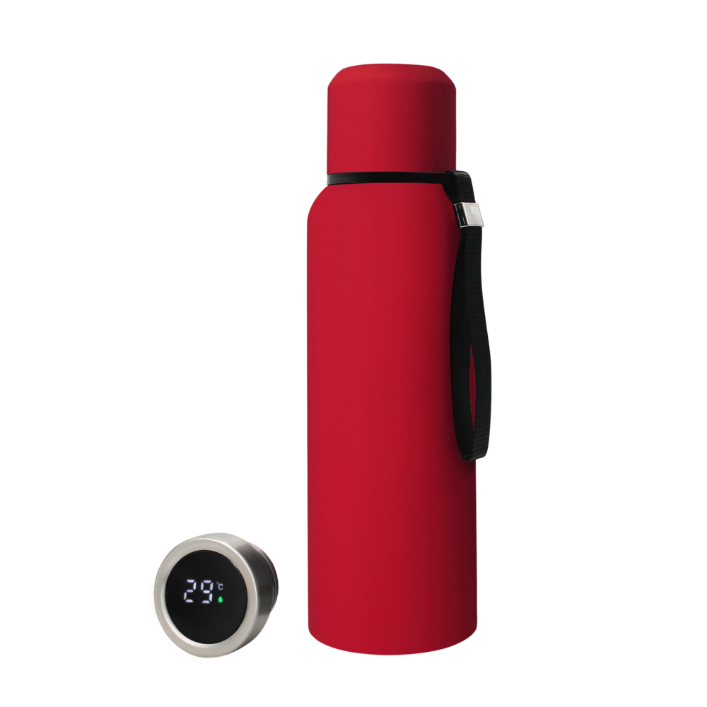TC-770.04&nbsp;1650&nbsp;Термос S-travel New софт-тач с датчиком температуры 750 мл (красный)&nbsp;241351