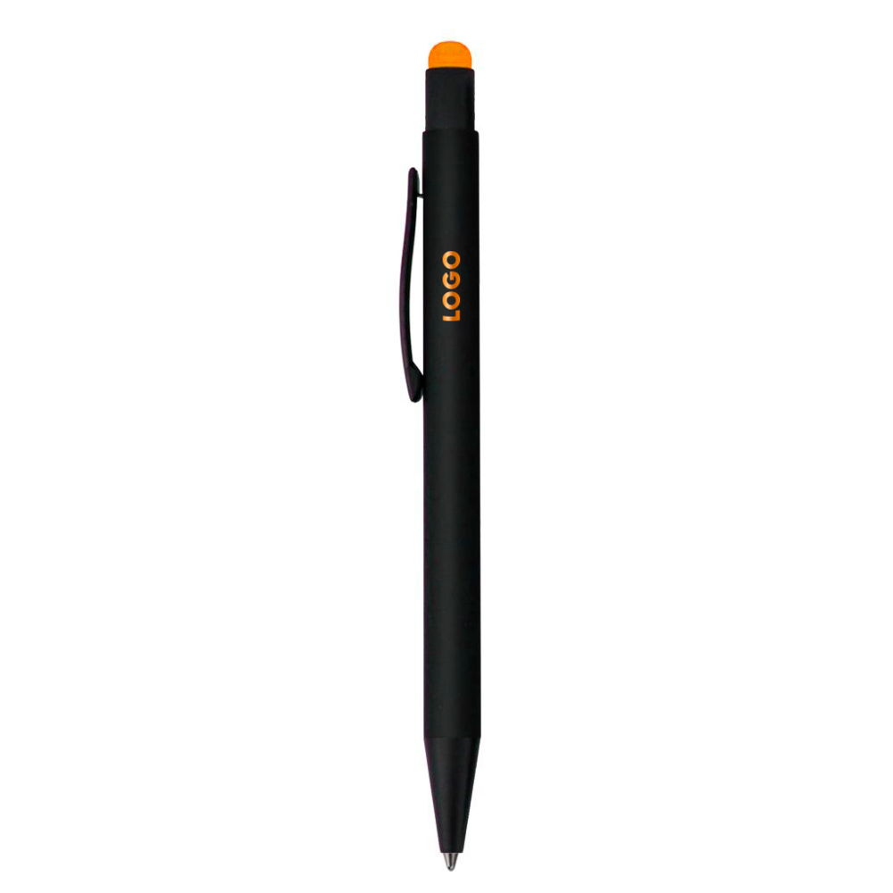 TC-141.0208&nbsp;99&nbsp;Ручка шариковая Raven (черная с оранжевым)&nbsp;242601