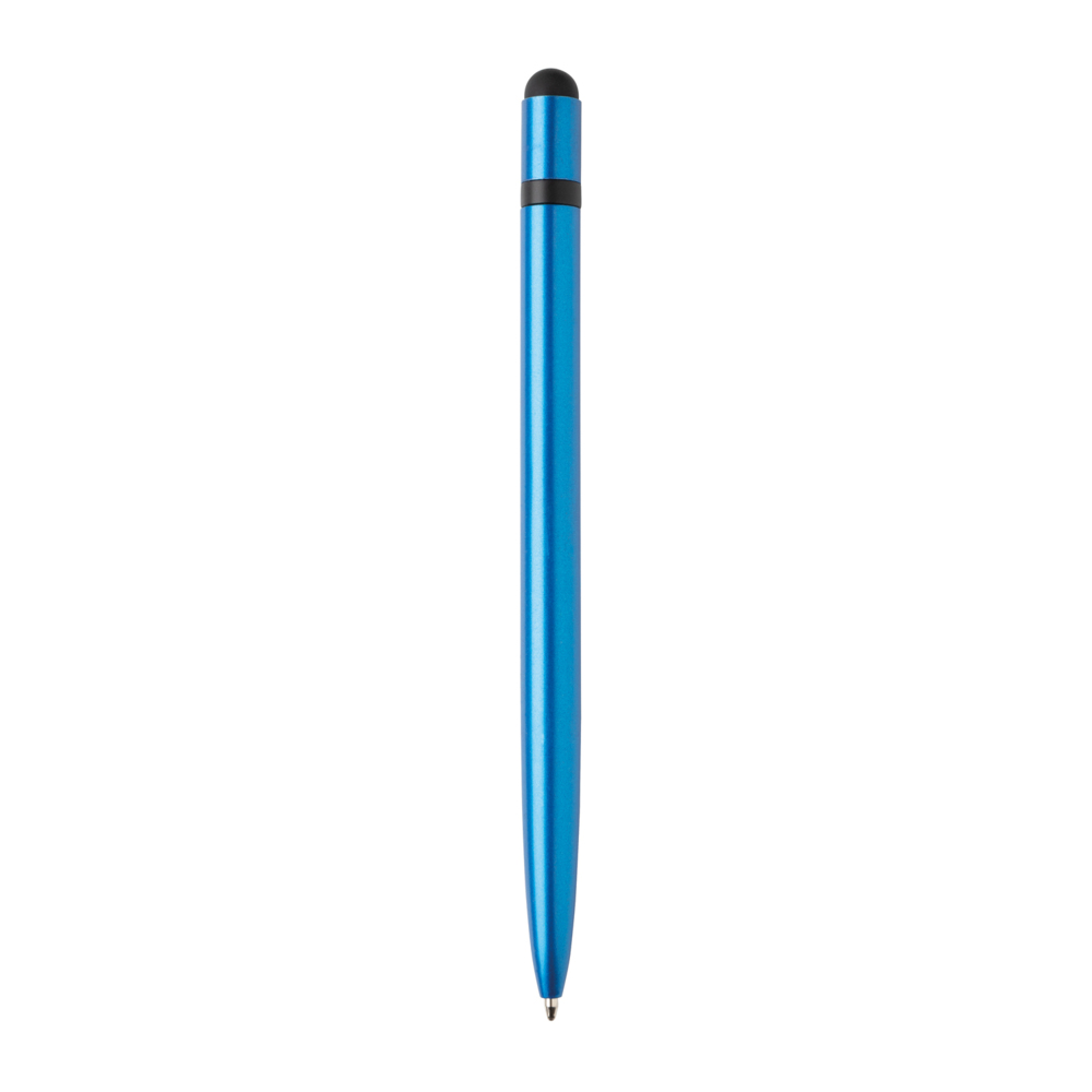 P610.885&nbsp;140&nbsp;Металлическая ручка-стилус Slim, голубой&nbsp;93499