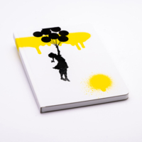 PNF1421BSKBA&nbsp;2390&nbsp;Блокнот линованный Pininfarina Banksy Улетающая девочка из каменной бумаги, А5&nbsp;268844