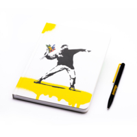 WRISEBSK&nbsp;4400&nbsp;Набор Pininfarina Banksy Метатель цветов: шариковая ручка GrafeeX и блокнот линованный из каменной б&nbsp;268849