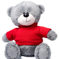1300351&nbsp;2620&nbsp;Мишка серый "Ted" в свитшоте (красный)&nbsp;285888